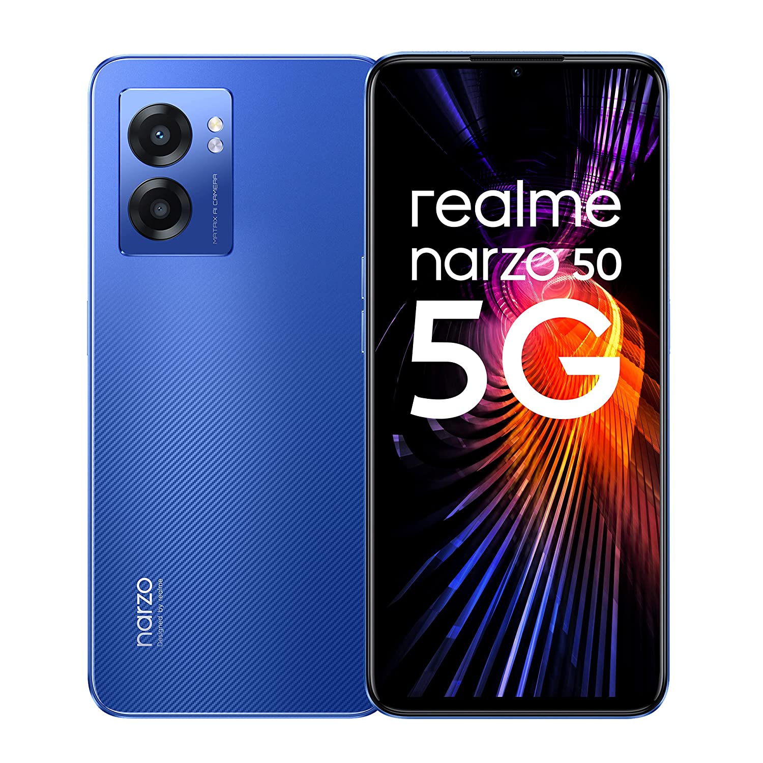 realme narzo 50 blue colour