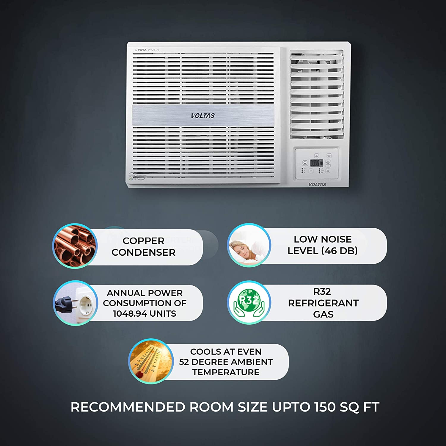 voltas 1.4 ton window ac