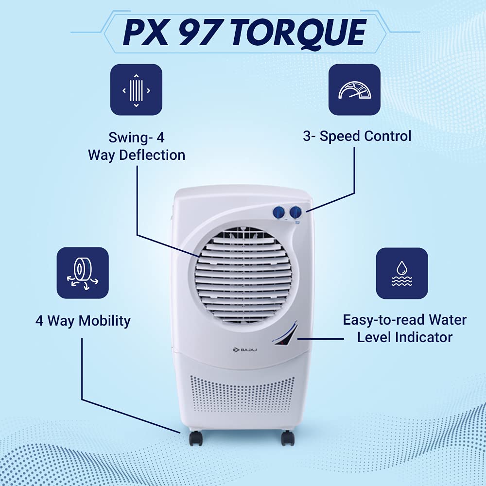 Bajaj platini px97 torque 36 hot sale ltrs room air cooler review