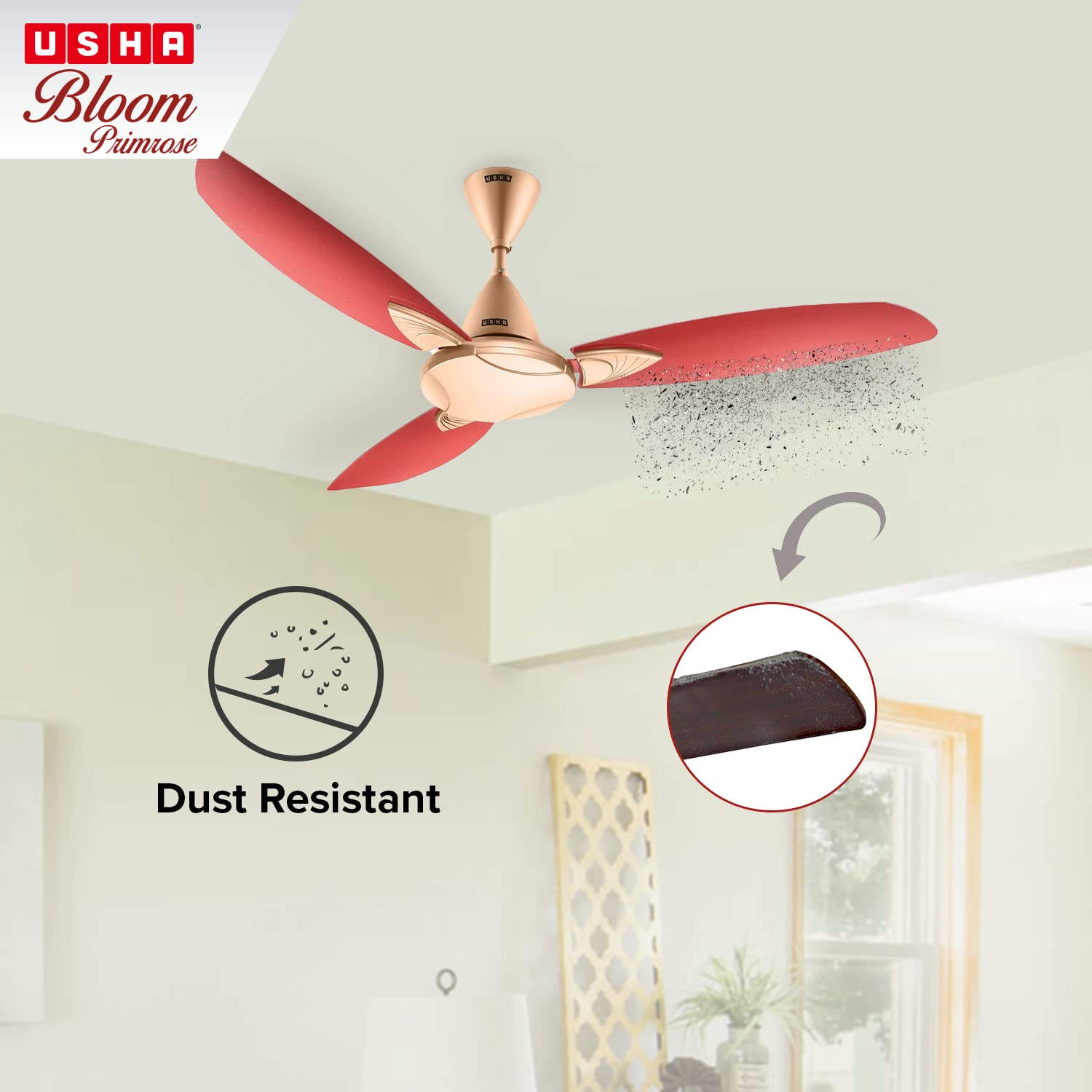 Buy USHA Striker Millennium 1200 mm 3 Blades 55 W Ultra Marine Blue Ceiling  Fans online at best rates in India | L&T-SuFin