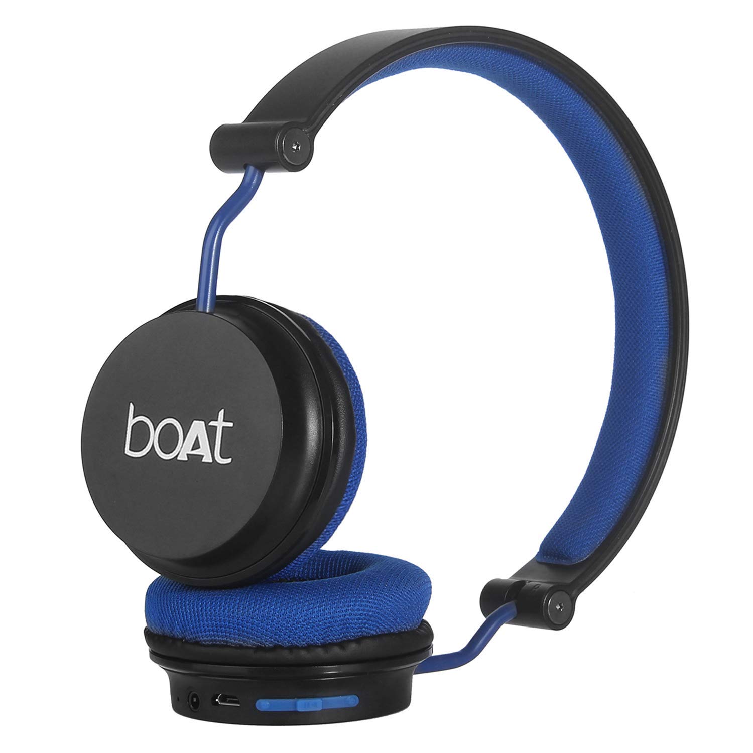 boAt Rockerz 400 Wireless Bluetooth On Ear Headphones with Mic Black Blue