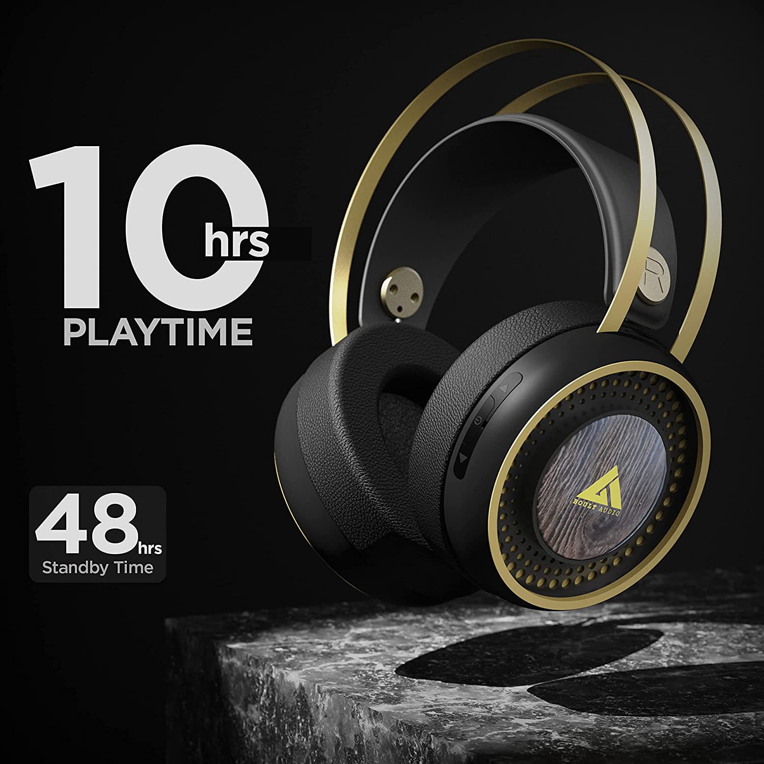 Boult Audio ProBass Ranger Over Ear Wireless Bluetooth Headphones with Microphone Headset with Noise Cancellation Long Battery Life