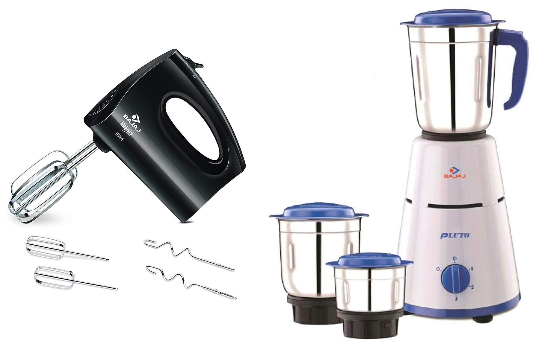 Bajaj HM 01 250 Watt Hand Beater Black Bajaj Pluto Mixer