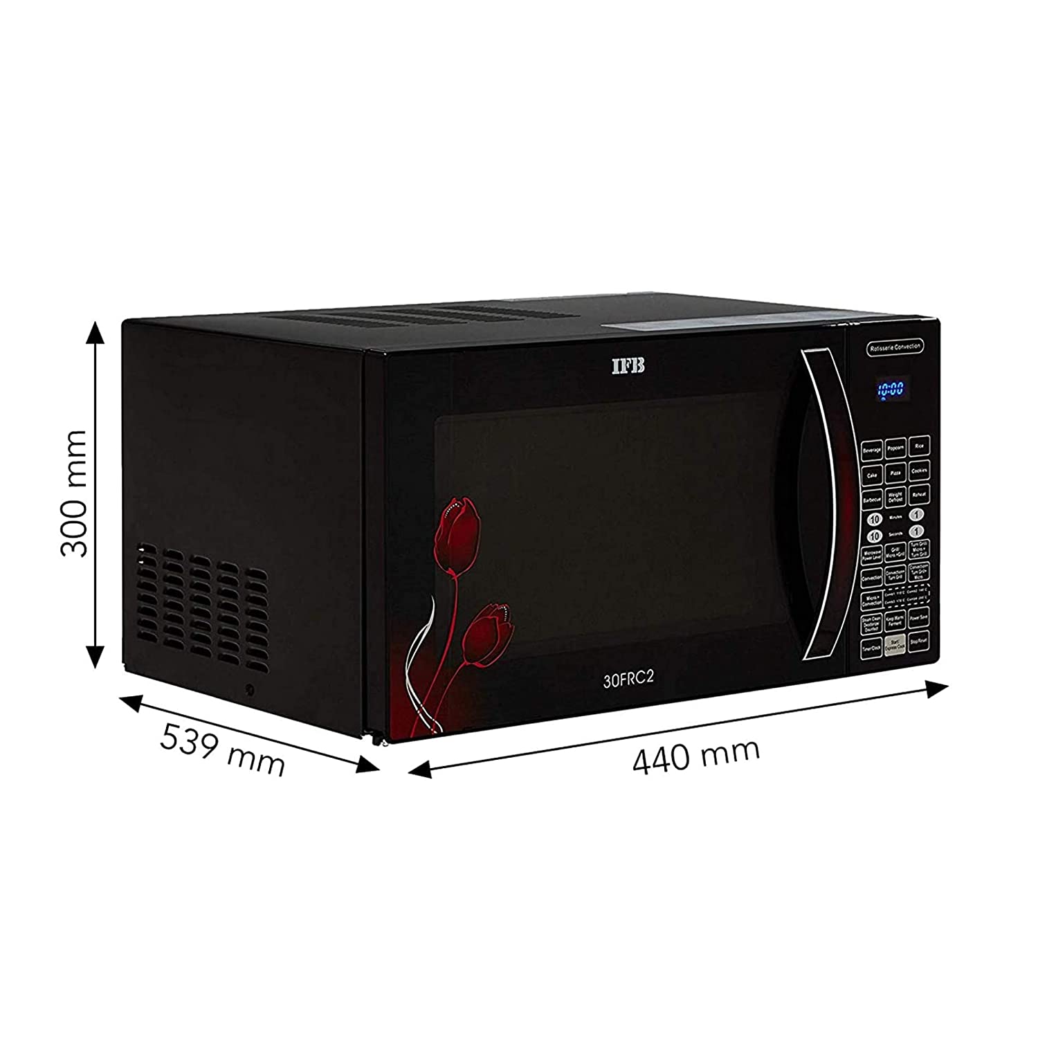 ifb 30 l convection microwave oven 30frc2 floral pattern