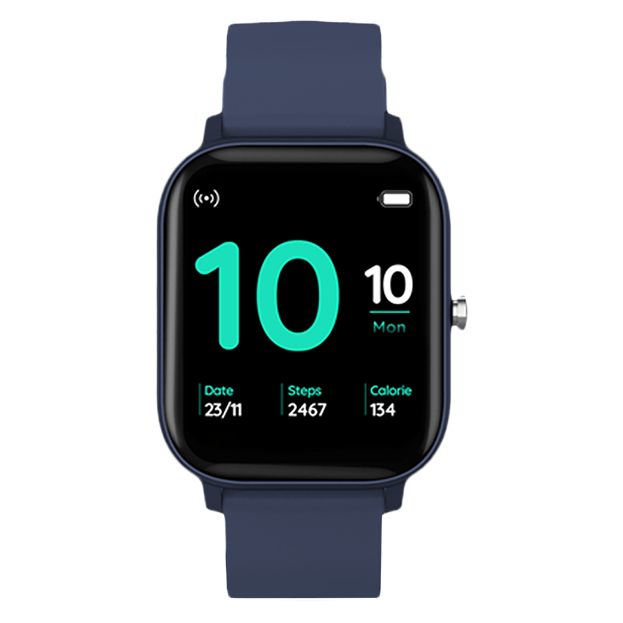 Pebble Prism Smart Watch (Bluetooth, 43.18mm) (IP68 Waterproof, PFB12,  Blue, Silicone Strap)