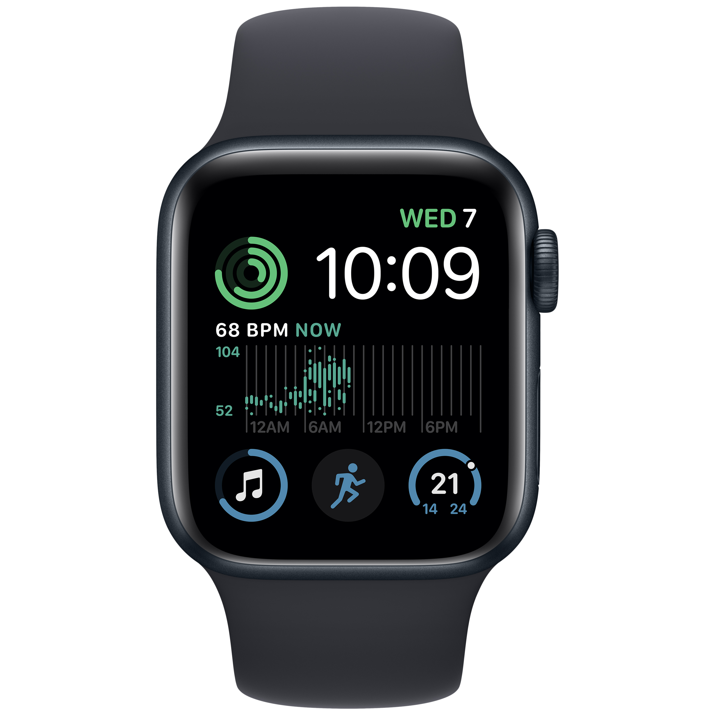 Apple Watch SE with Sports Band (40mm Retina LTPO OLED Display, Midnight  Aluminium Case)