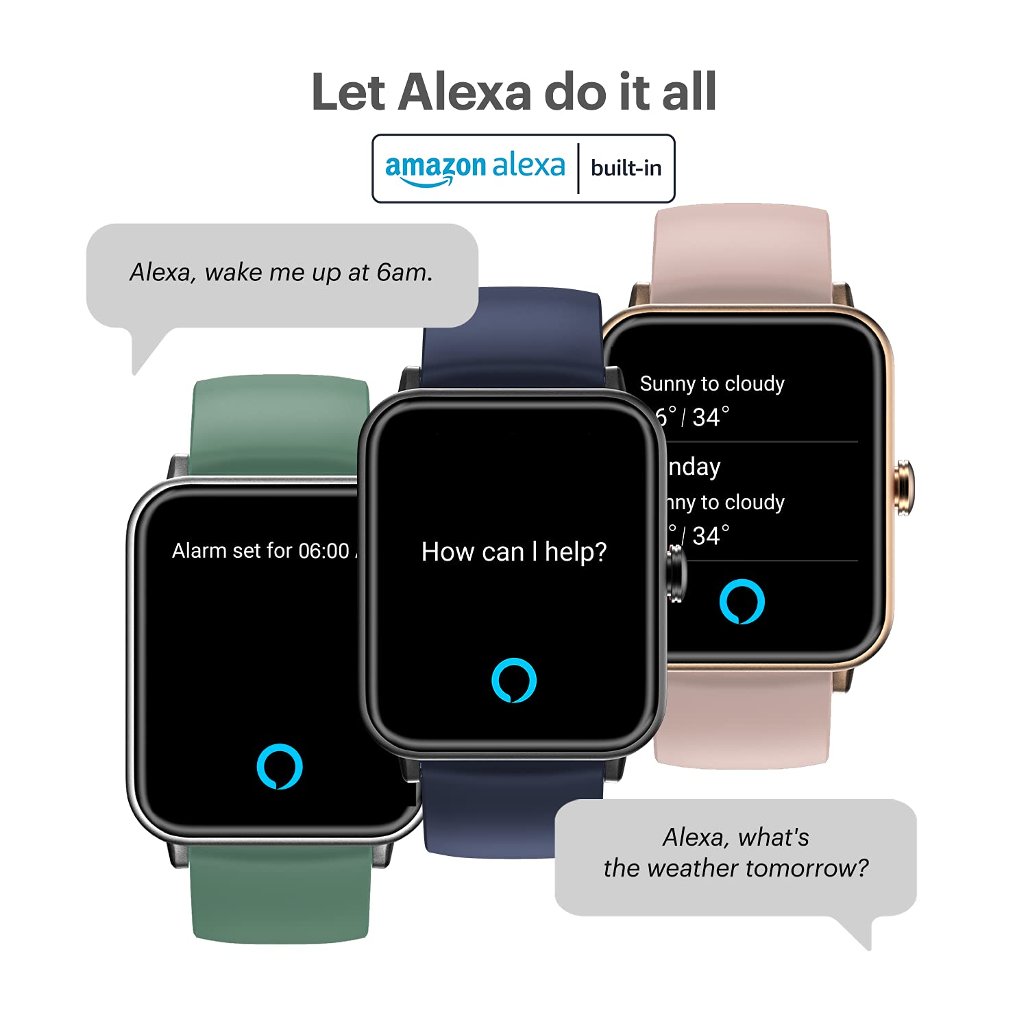 boAt Watch Xtend‌ RTL | Premium Smart Watch with Alexa Built-in, 1.69