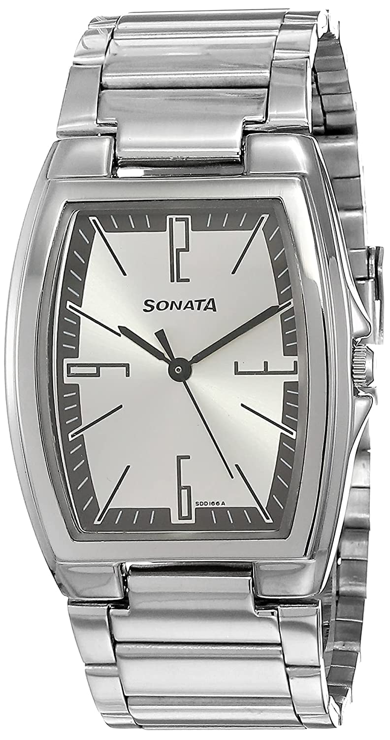 Sonata discount silver watch